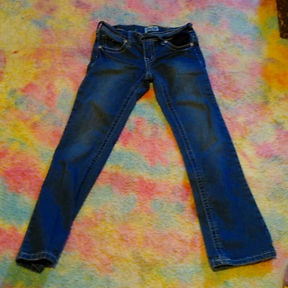 Cute flower design jeans